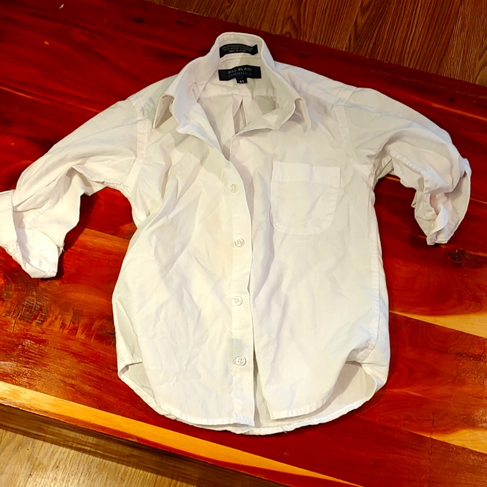 Boys white button up